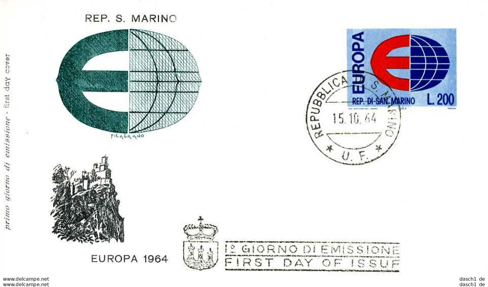 Europa, CEPT, 1964, FDC und Sonderbelege,  23 Belege