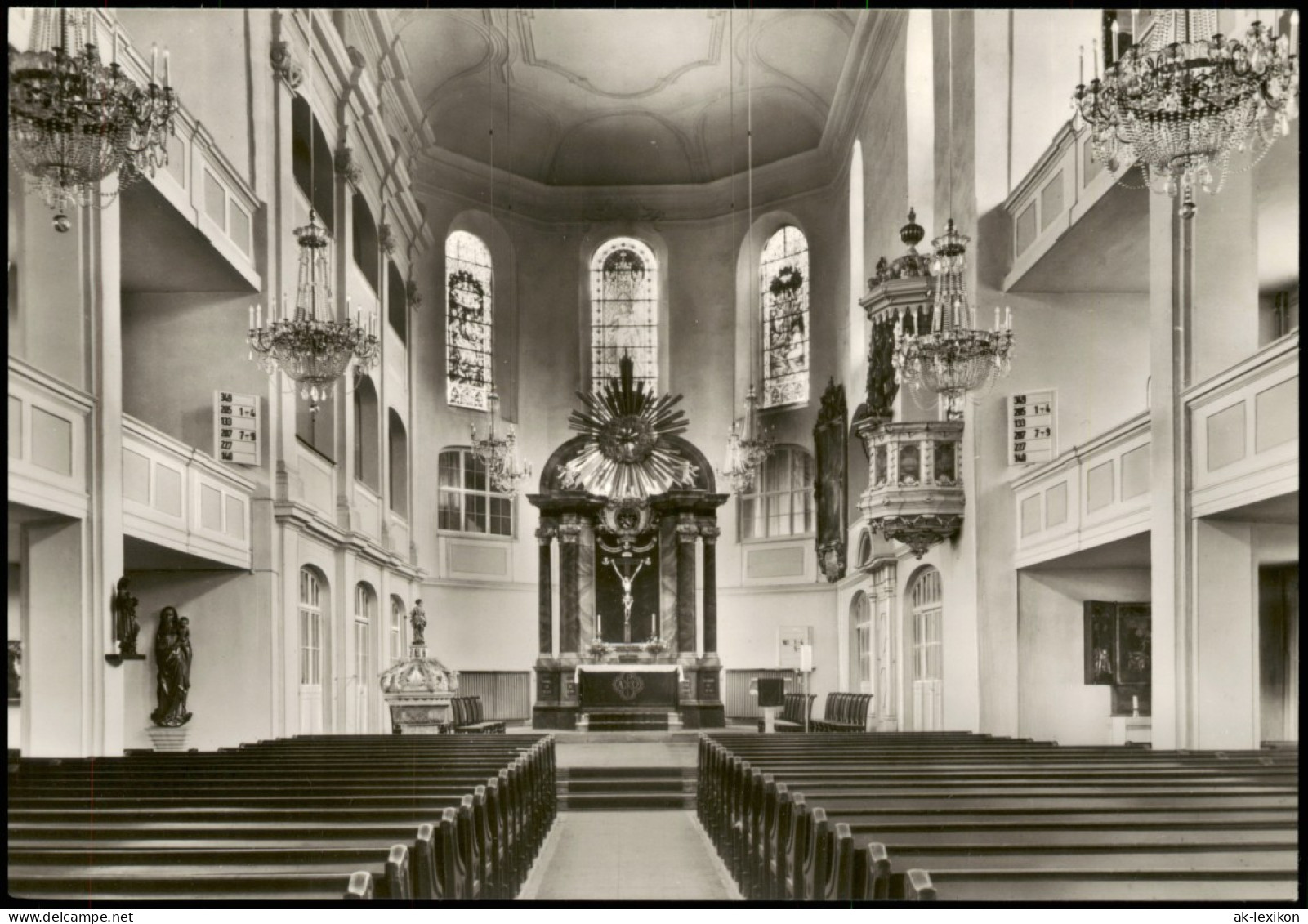 Ansichtskarte Glauchau Stadtkirche St. Georgen 1982 - Glauchau