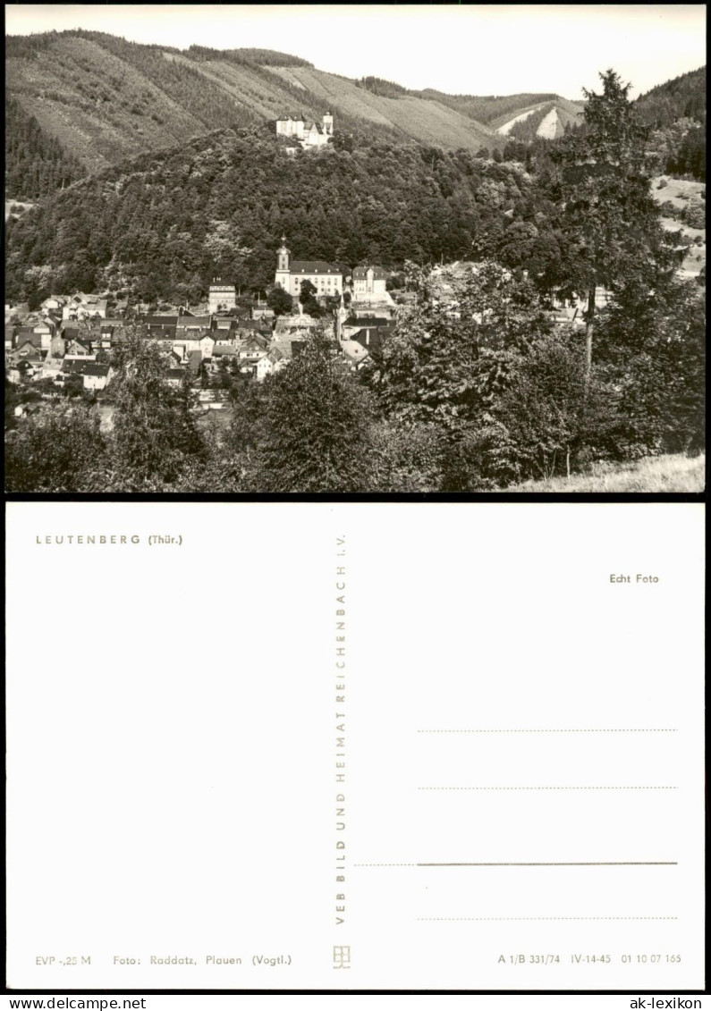 Ansichtskarte Leutenberg Panorama-Ansicht Zur DDR-Zeit 1974 - Leutenberg