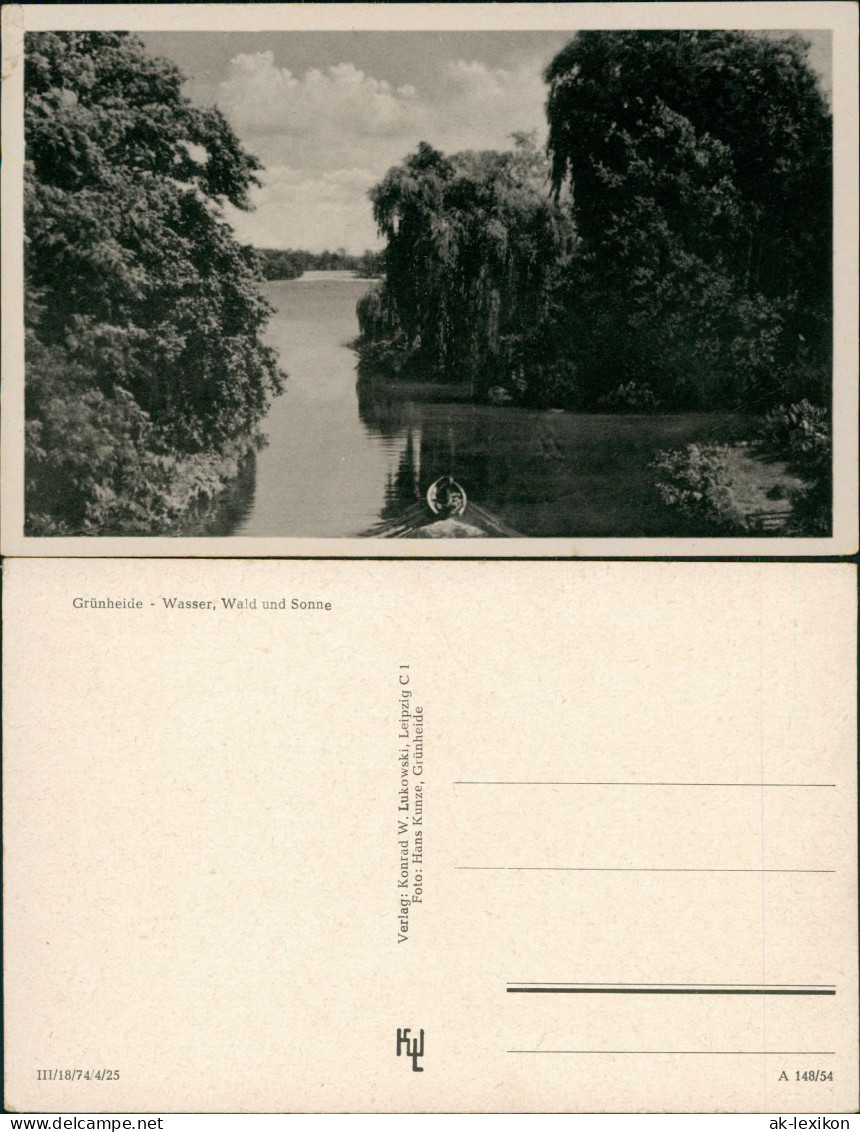 Ansichtskarte Grünheide (Mark) Grünheide Wasser, Wald Und Sonne 1940 - Gruenheide