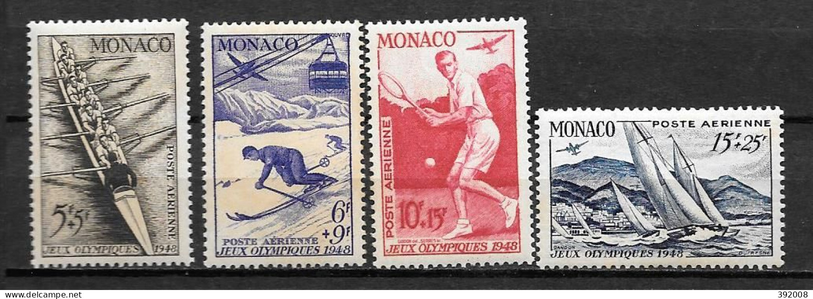 PA - 1948 - 32 à 35 **MNH - Jeux Olympiques De Londres - Airmail