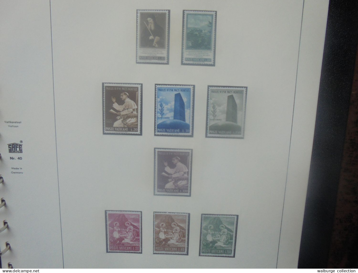 VATICAN 1961-1972 JOLIE COLLECTION NEUVE** Album "Safe" A SAISIR ! (4379) 1 KILO 650