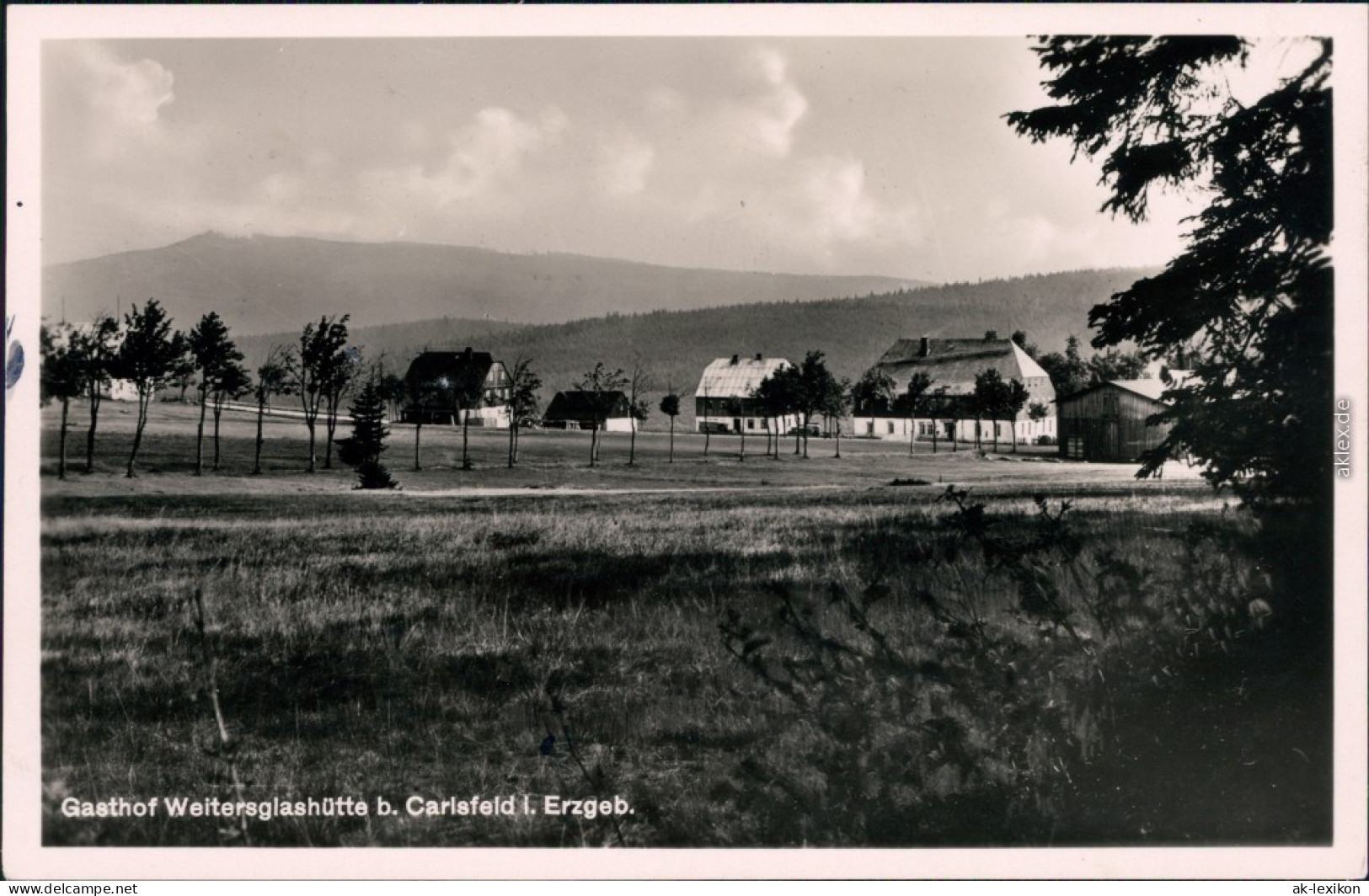 Ansichtskarte Carlsfeld-Eibenstock Gasthof Weitersglashütte 1933  - Eibenstock