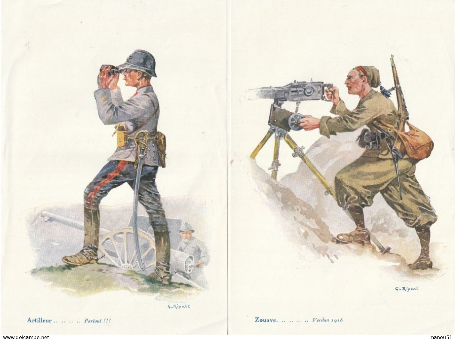 Les Héroïques Soldats De France - 8 Planches Artistiques - Uniforms