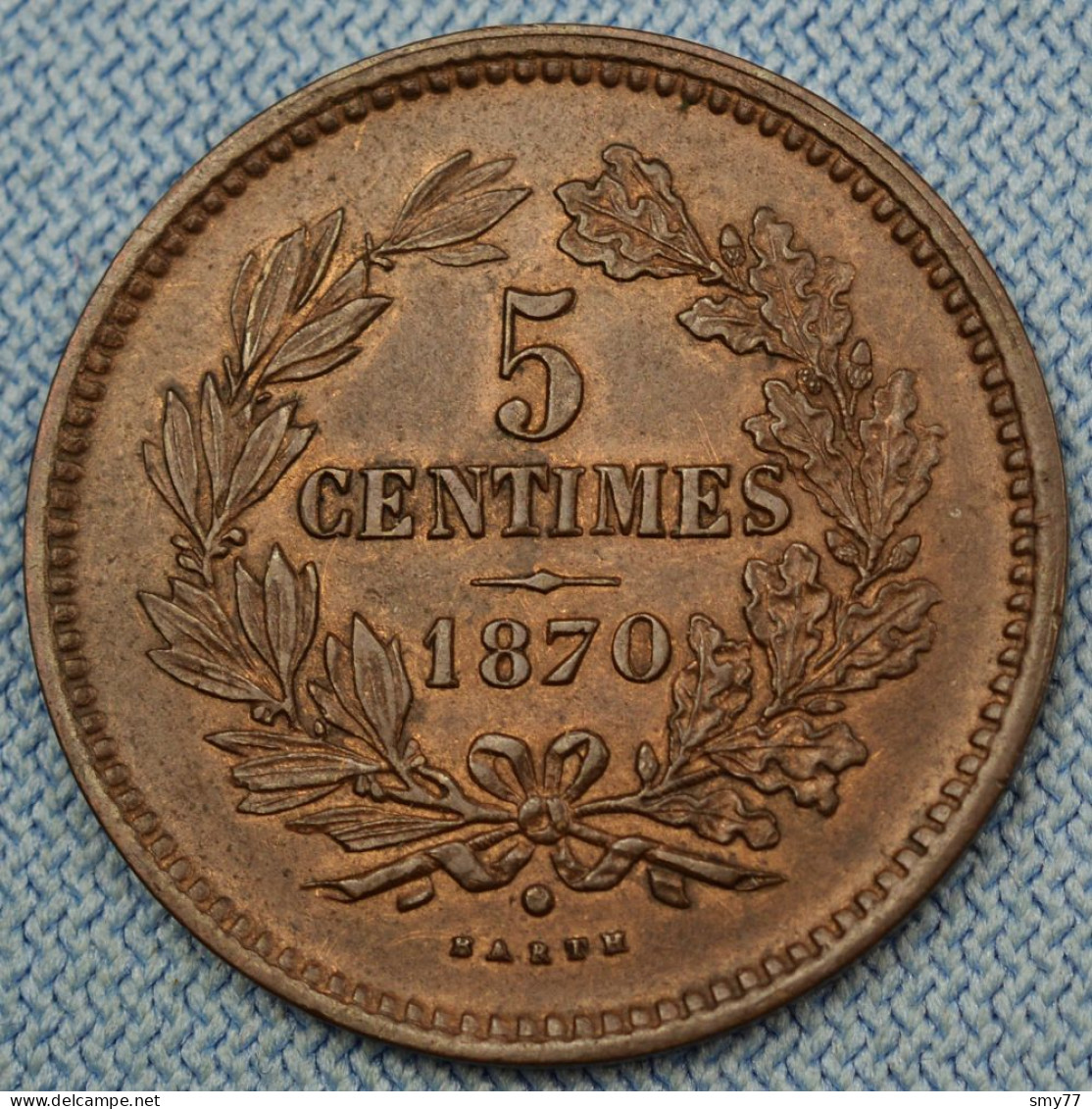 Luxembourg • 5 Centimes 1870 • SPL / AUNC • Rare In Its Condition • Luxemburg •  [24-578] - Luxemburg