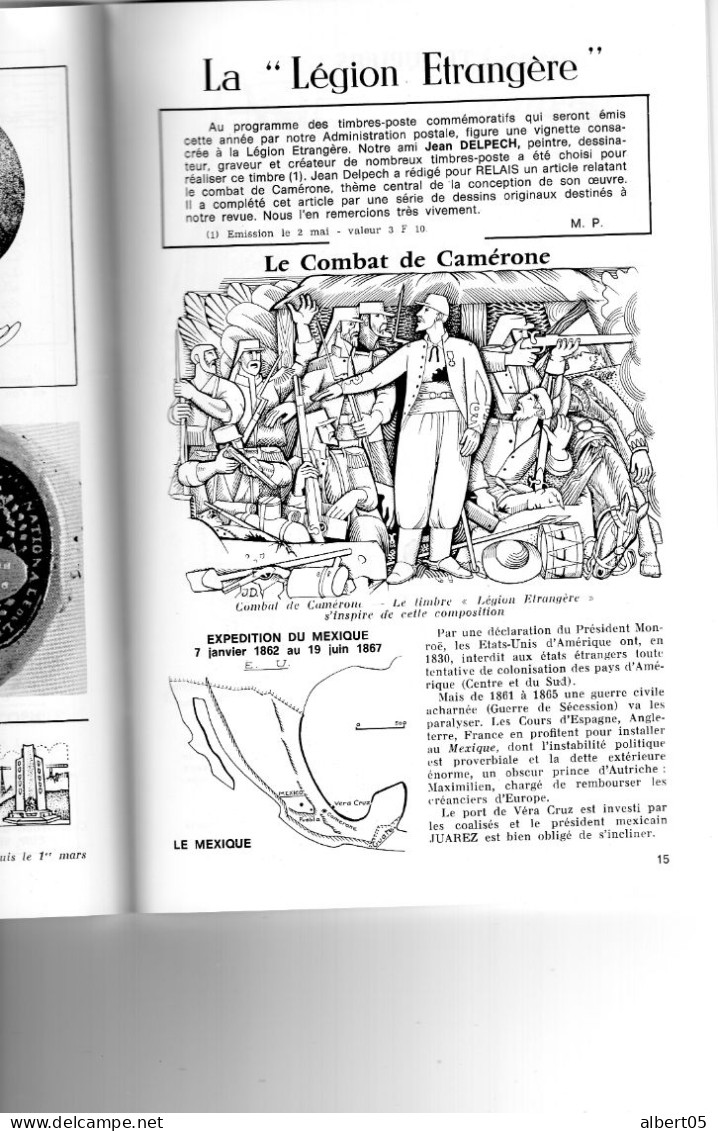 Relais N° 5 Mars 1984  Revue Des Amis Du Musée De  La Poste - Avec Sommaire - Paquebots - Légion Etrangère.............. - Filatelia E Storia Postale
