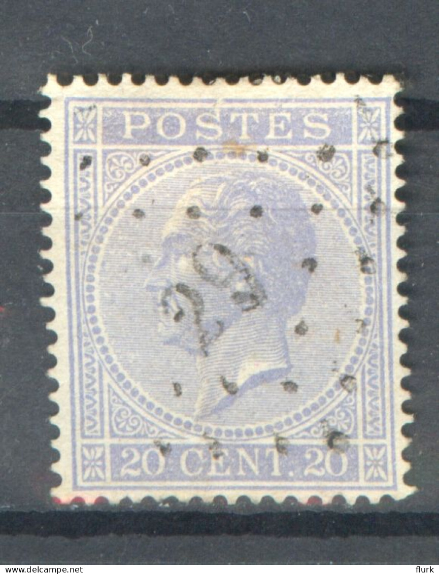 België OCB18 Gestempeld Pt29 Barvaux COBA €6 - 1865-1866 Profile Left