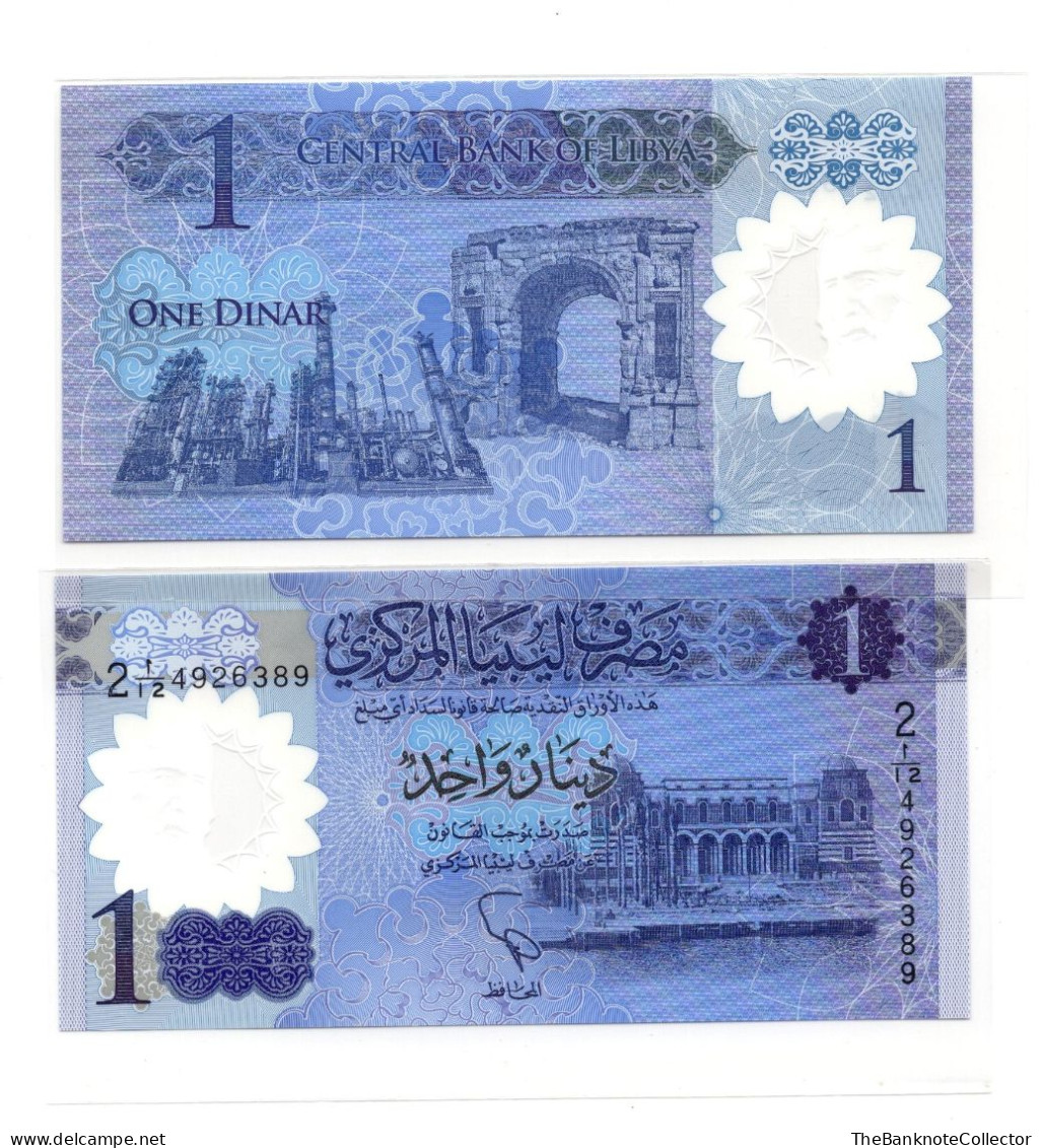 Libya 1 Dinar ND 2019  Polymer Issue P-85 UNC - Libya