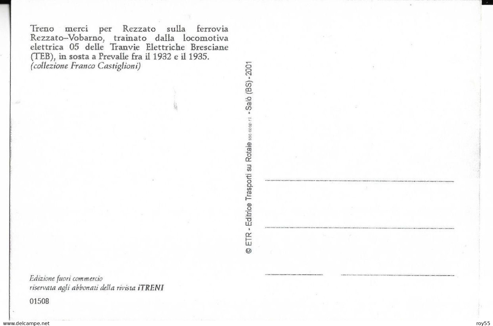 Lombardia Brescia Prevalle Stazione Ferroviaria Animatissima Veduta Anni 30 Treno In Sosta (ristampa/v.retro) - Stations With Trains