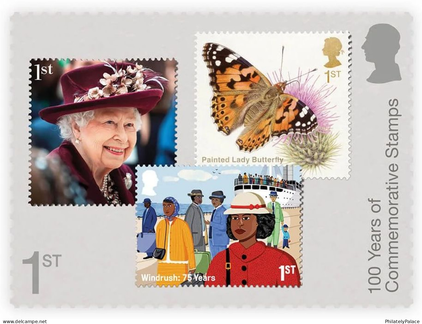 Great Britain (UK) New 2024 ,Stamp on Stamp, Lion,Queen,Butterfly,Flower,Music,Collector Sheet, Set of 10, MNH (**)