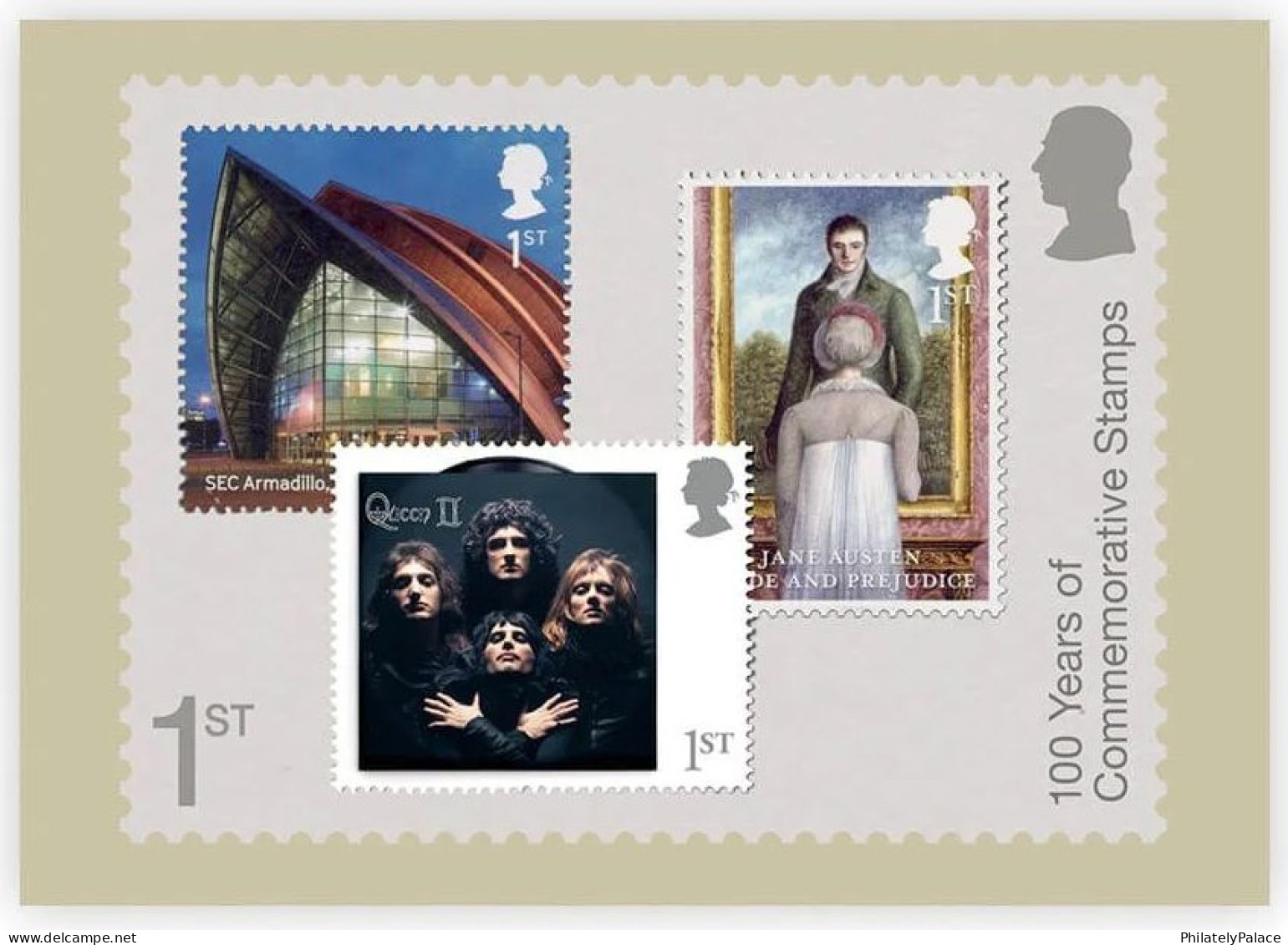 Great Britain (UK) New 2024 ,Stamp on Stamp, Lion,Queen,Butterfly,Flower,Music,Architecture, Set of 10, Postcards (**)