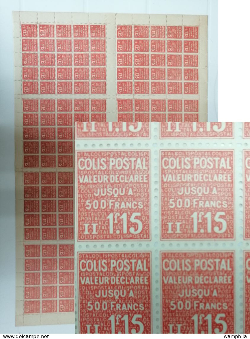 France Colis Postaux. N°164** Une Feuille Entière De 200 Timbres. Cote 600€. - Ongebruikt