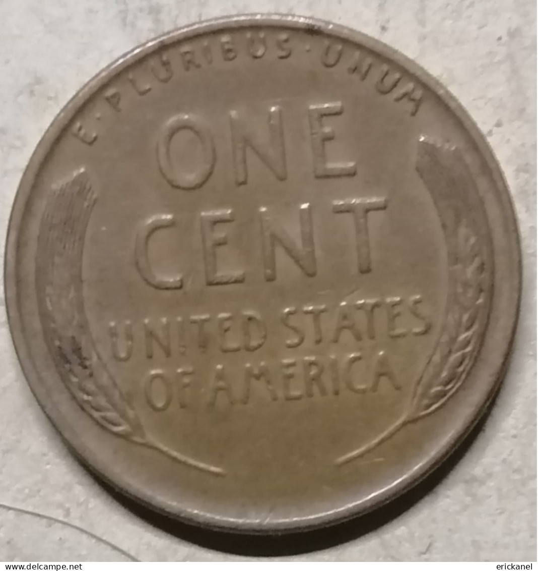 USA 1 CENT 1942 - 1909-1958: Lincoln, Wheat Ears Reverse