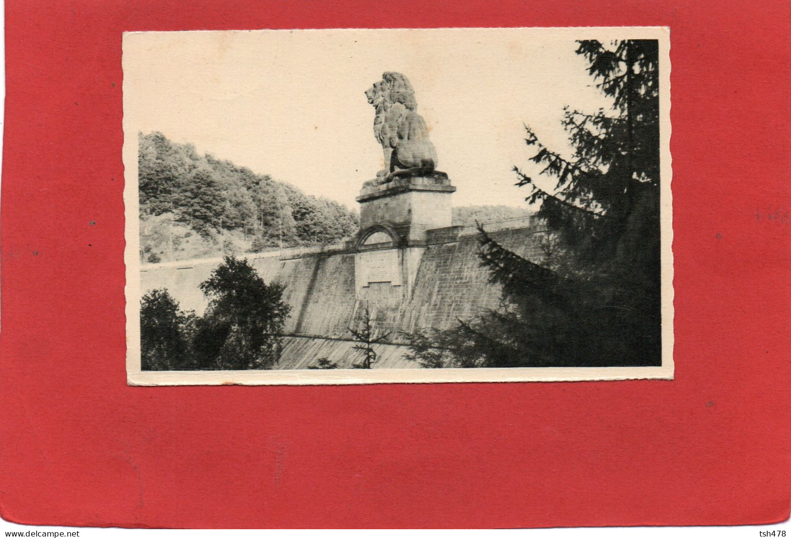 BELGIQUE---LA GILEPPE---Le Barrage Et Le Lion--voir 2 Scans - Gileppe (Dam)