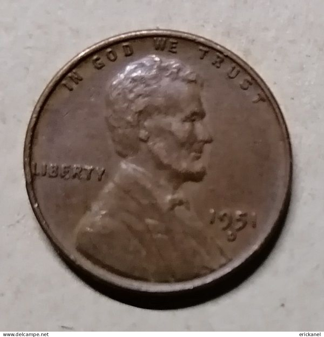 USA 1 CENT 1951 - 1909-1958: Lincoln, Wheat Ears Reverse