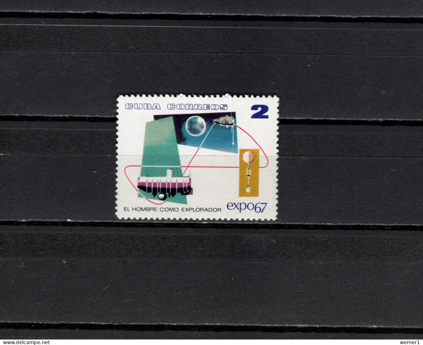 Cuba 1967 Space, EXPO 67 Montreal Stamp MNH - North  America