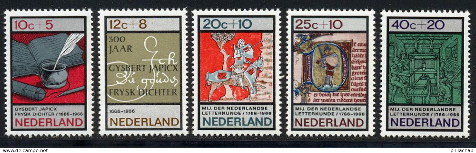 Pays-Bas 1966 Yvert 832 / 836 ** TB - Ungebraucht