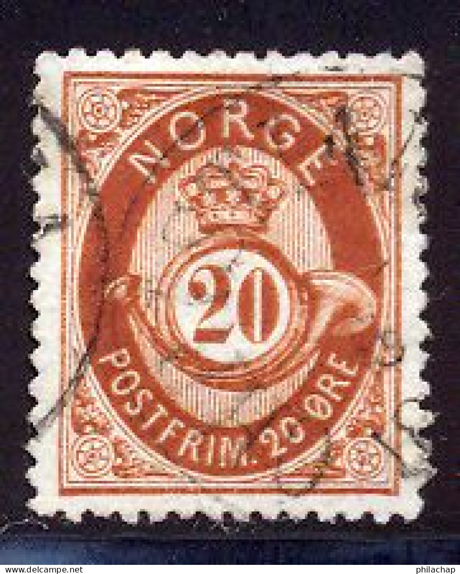 Norvege 1877 Yvert 27 (o) B Oblitere(s) - Used Stamps