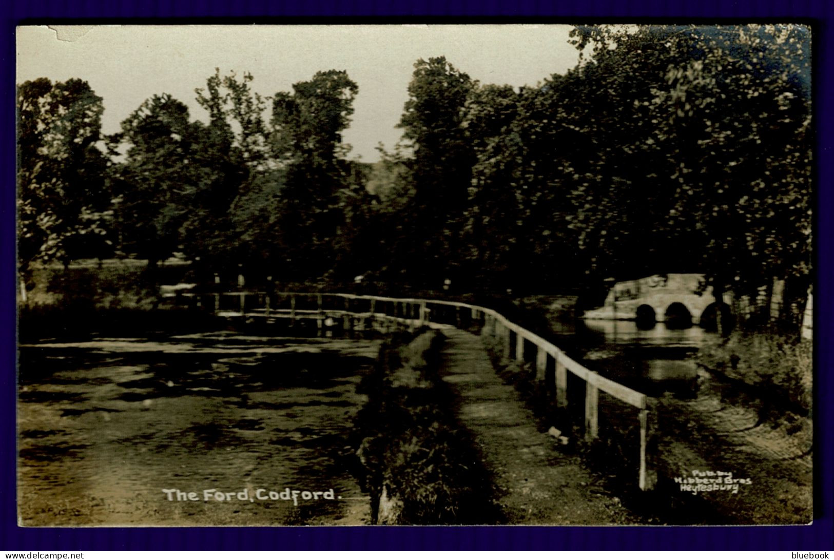 Ref 1640 - Early Real Photo Postcard - The Ford At Codford - Wiltshire - Andere & Zonder Classificatie