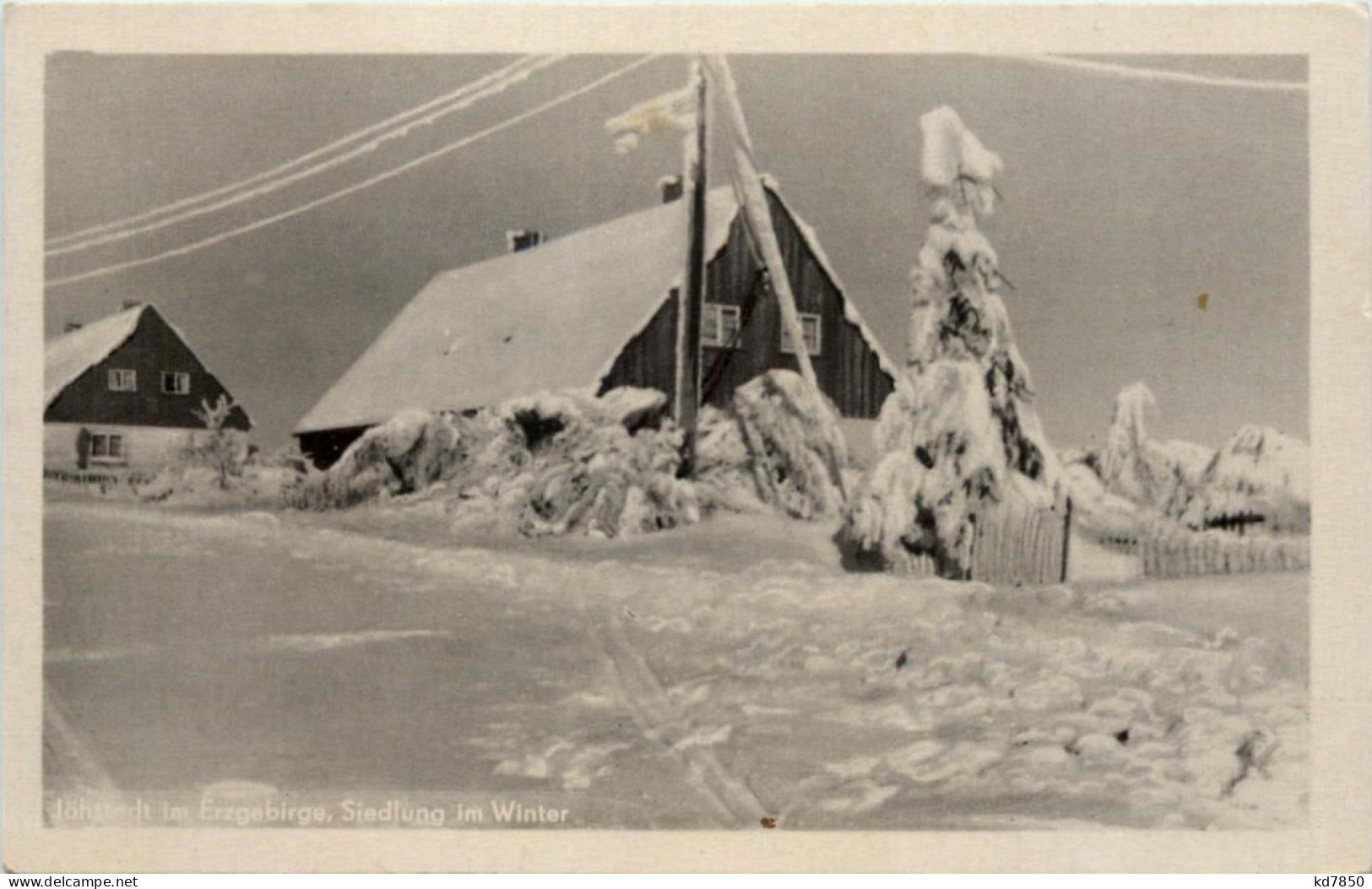 Jöhstadt I. Erzgeb., Siedlung Im Winter - Jöhstadt