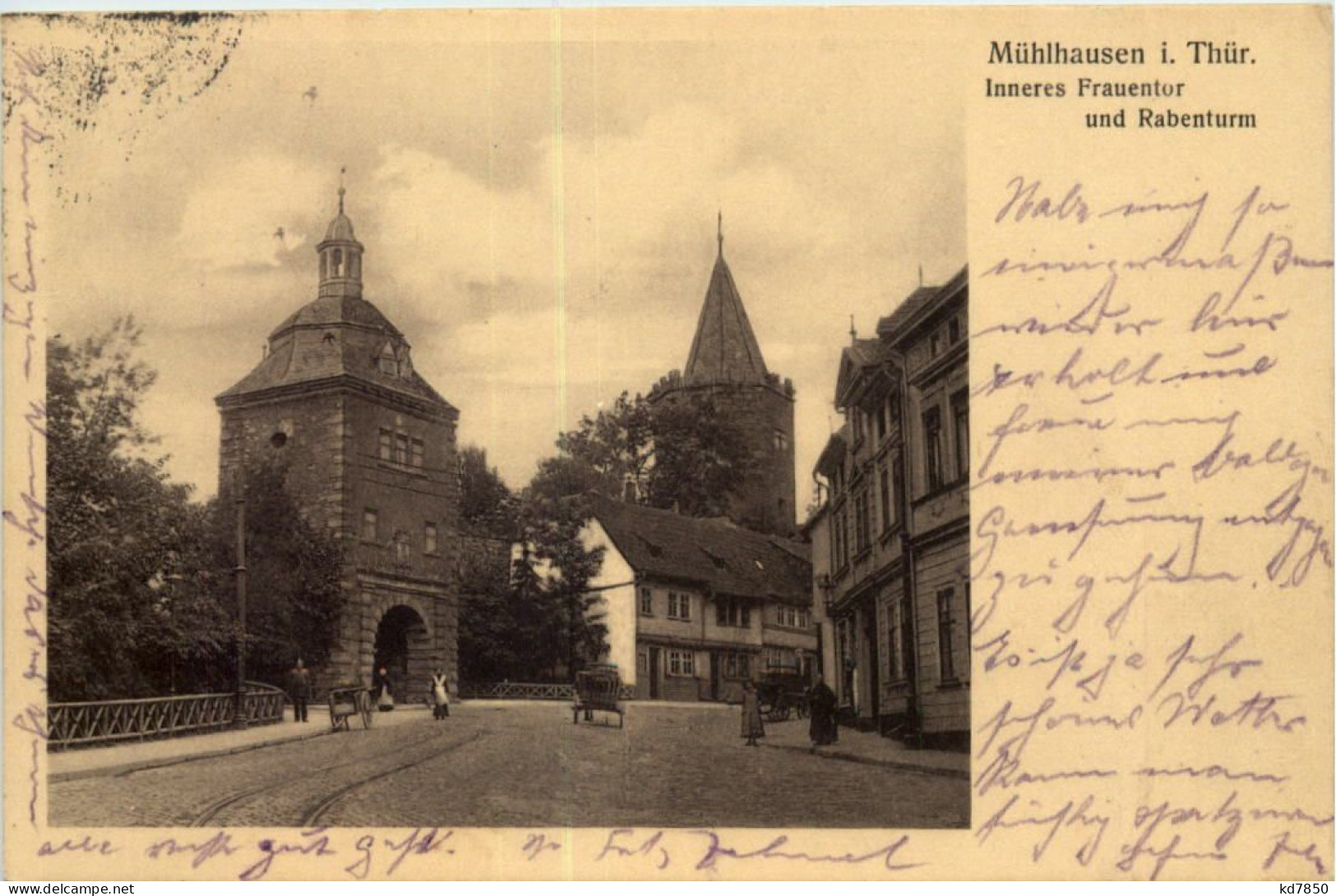 Mühlhausen, Inneres Frauentor Und Rabenturm - Muehlhausen