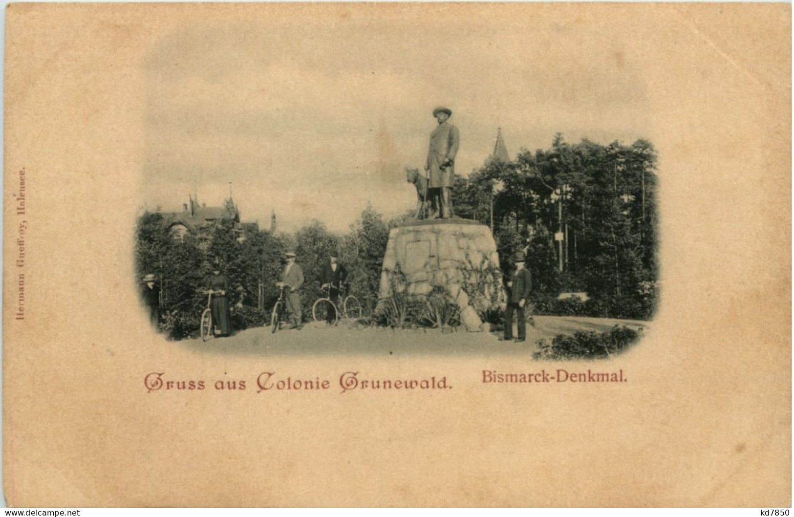 Gruss Aus Colonie Grunewald - Bismarck Denkmal - Grunewald