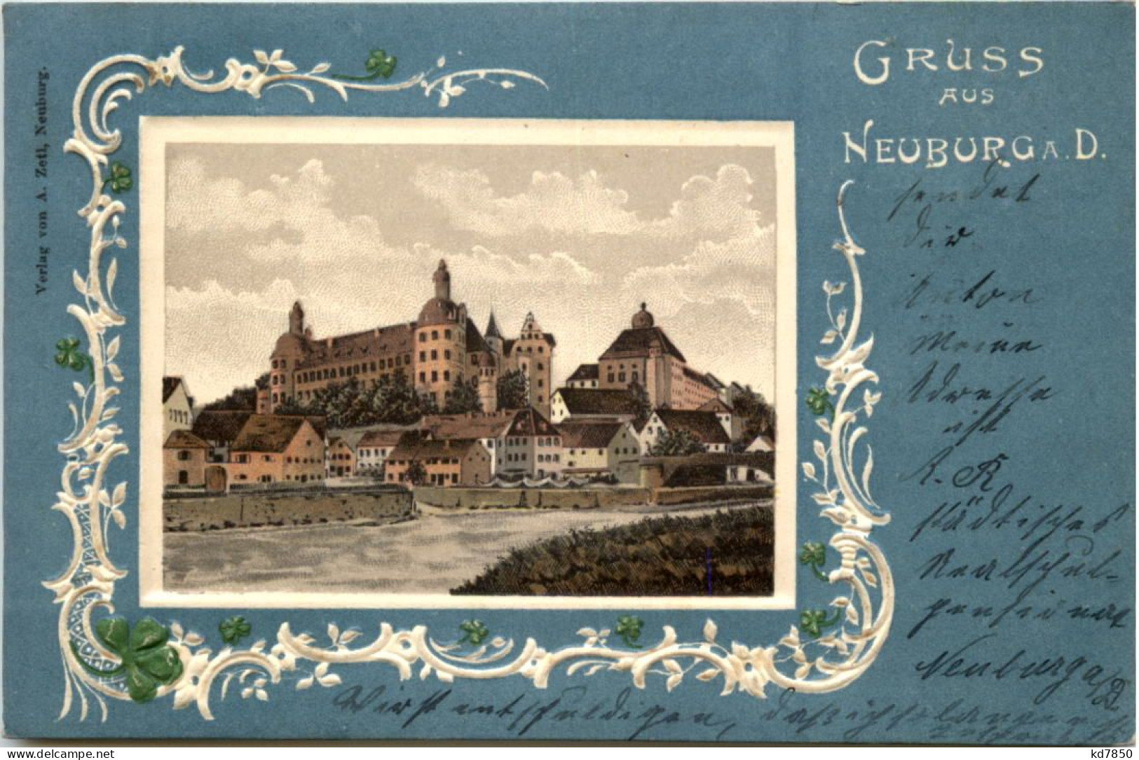 Gruss Aus Neuburg A. D. - Litho Prägekarte - Neuburg