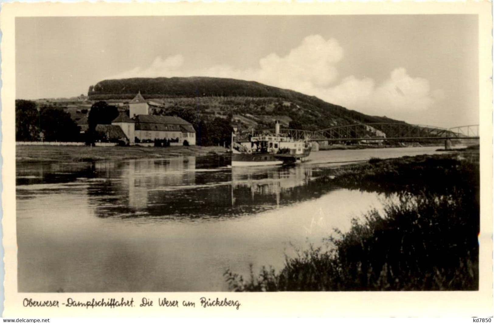 Oberweser-Dampfschiffahrt, Die Weser Am Bückeberg - Bueckeburg