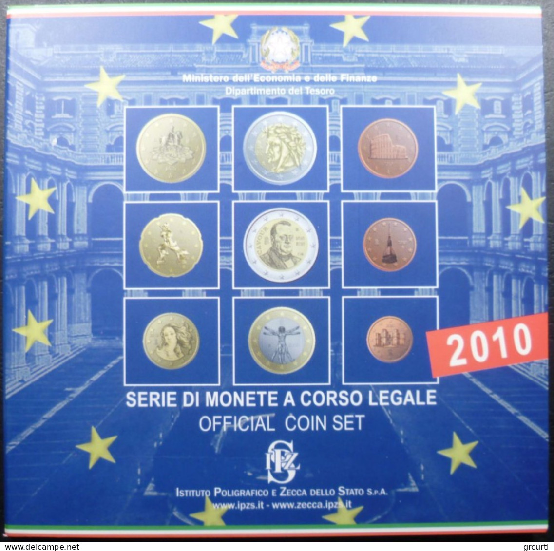 Italia - 2010 - Serie Divisionale - Con 2€ Commemorativa Cavour - Italy