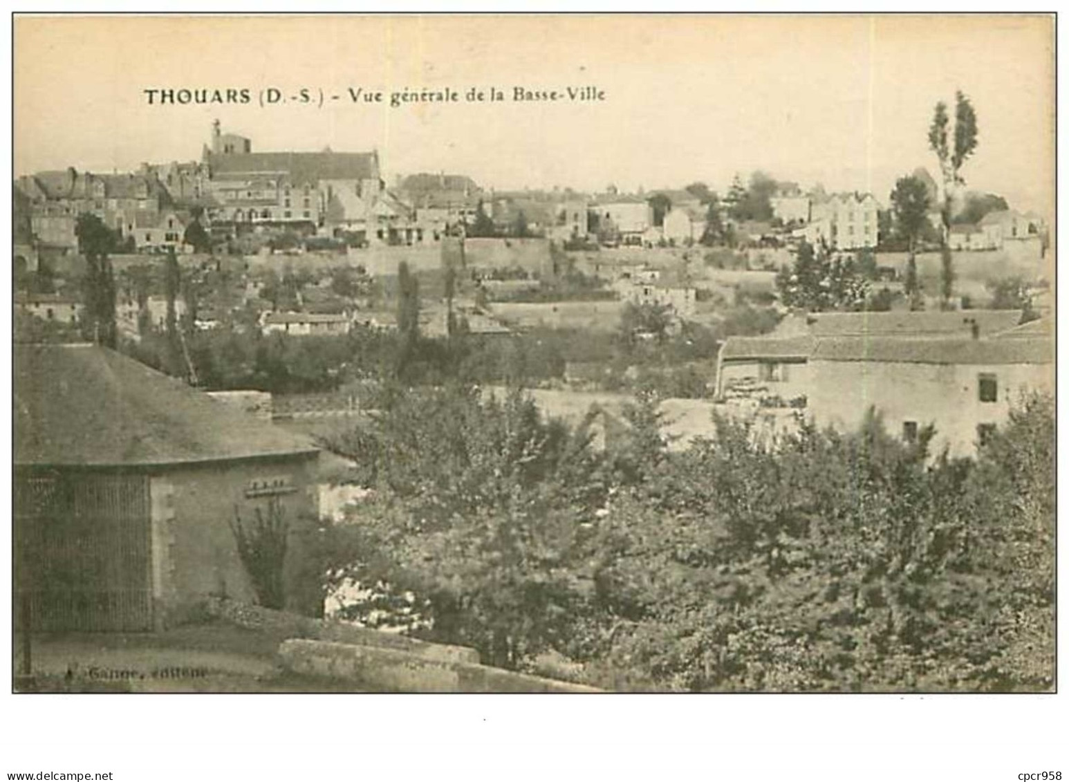 79.THOUARS.n°4737.VUE GENERALE DE LA BASSE VILLE - Argenton Chateau