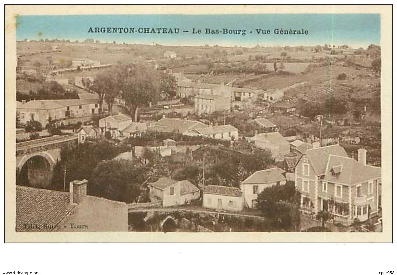 79.ARGENTON-CHATEAU.n°4736.LE BAS BOURG.VUE GENERALE - Argenton Chateau