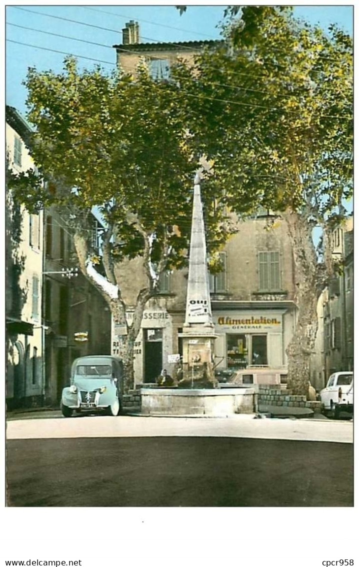 83.LA VALETTE.n°55.PLACE LEOPOLD MAUREL.LA FONTAINE.CPSM - La Valette Du Var