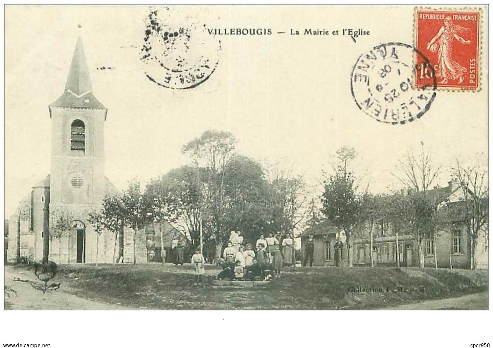 89.VILLEBOUGIS.n°25189.LA MAIRIE ET L'EGLISE - Villebougis