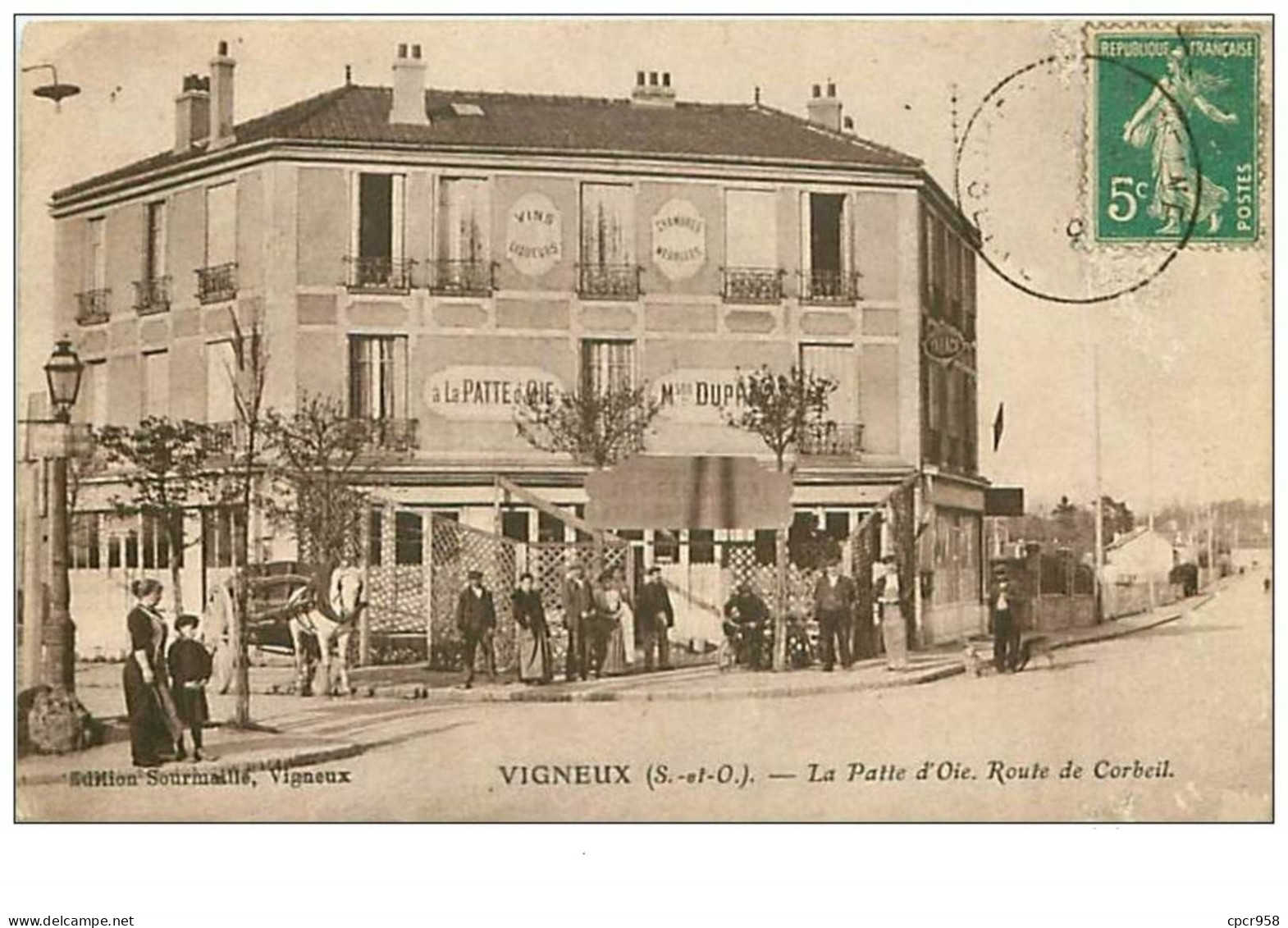 91.VIGNEUX.LA PATTE D'OIE.CHAMBRES MEUBLEES.ROUTE DE CORBEIL.LEGERS MANQUES - Vigneux Sur Seine