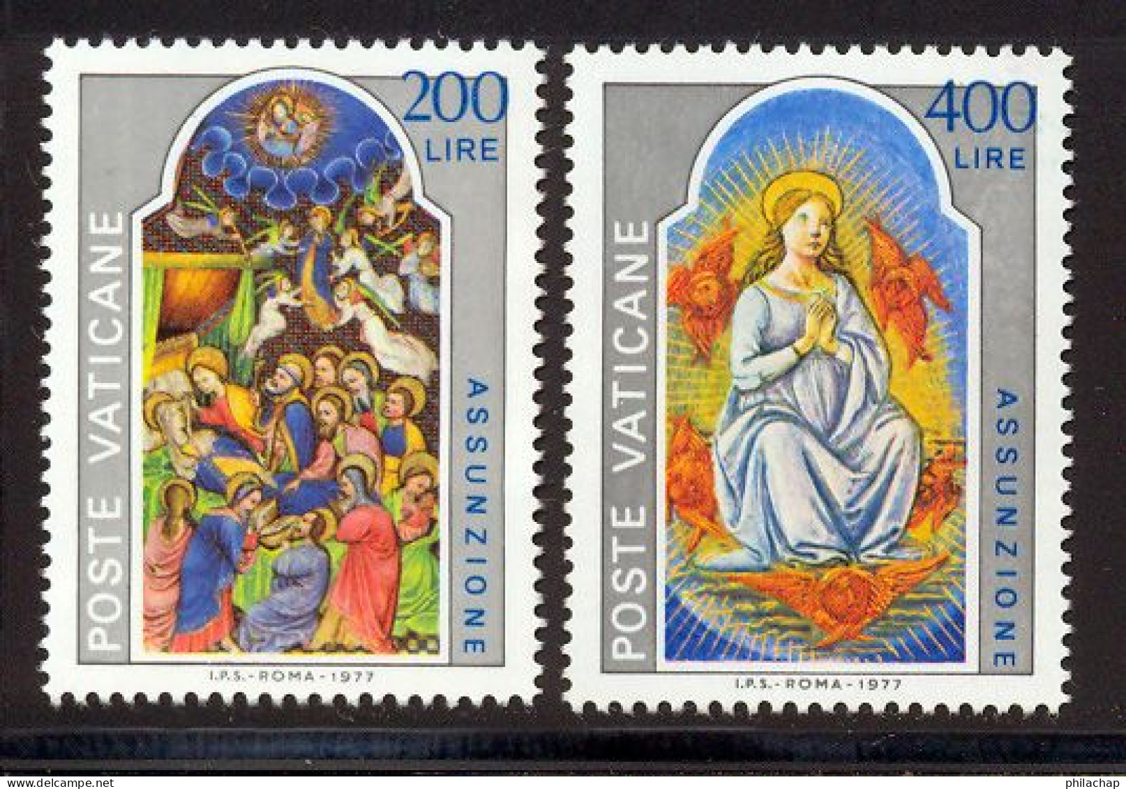 Vatican 1977 Yvert 636 / 637  ** TB - Neufs