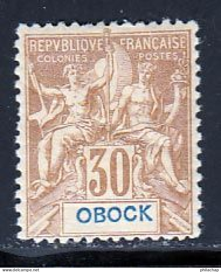 Obock 1892 Yvert 40 * TB Charniere(s) - Ungebraucht