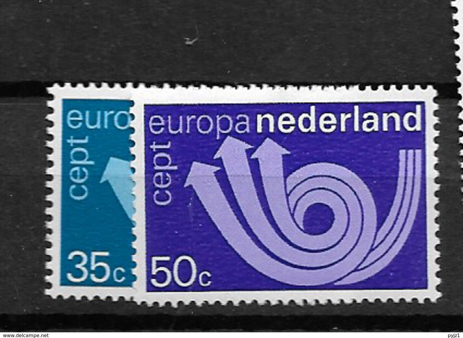 1973 MNH Netherlands, NVPH 1030-31 Postfris - Neufs