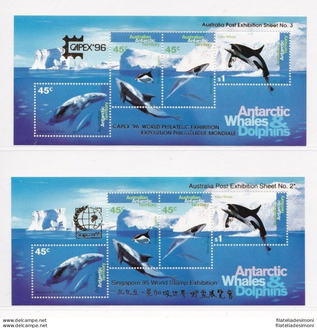 1995/96 ANTARTICO AUSTRALIANO - BF 2/3  MNH** - Andere & Zonder Classificatie