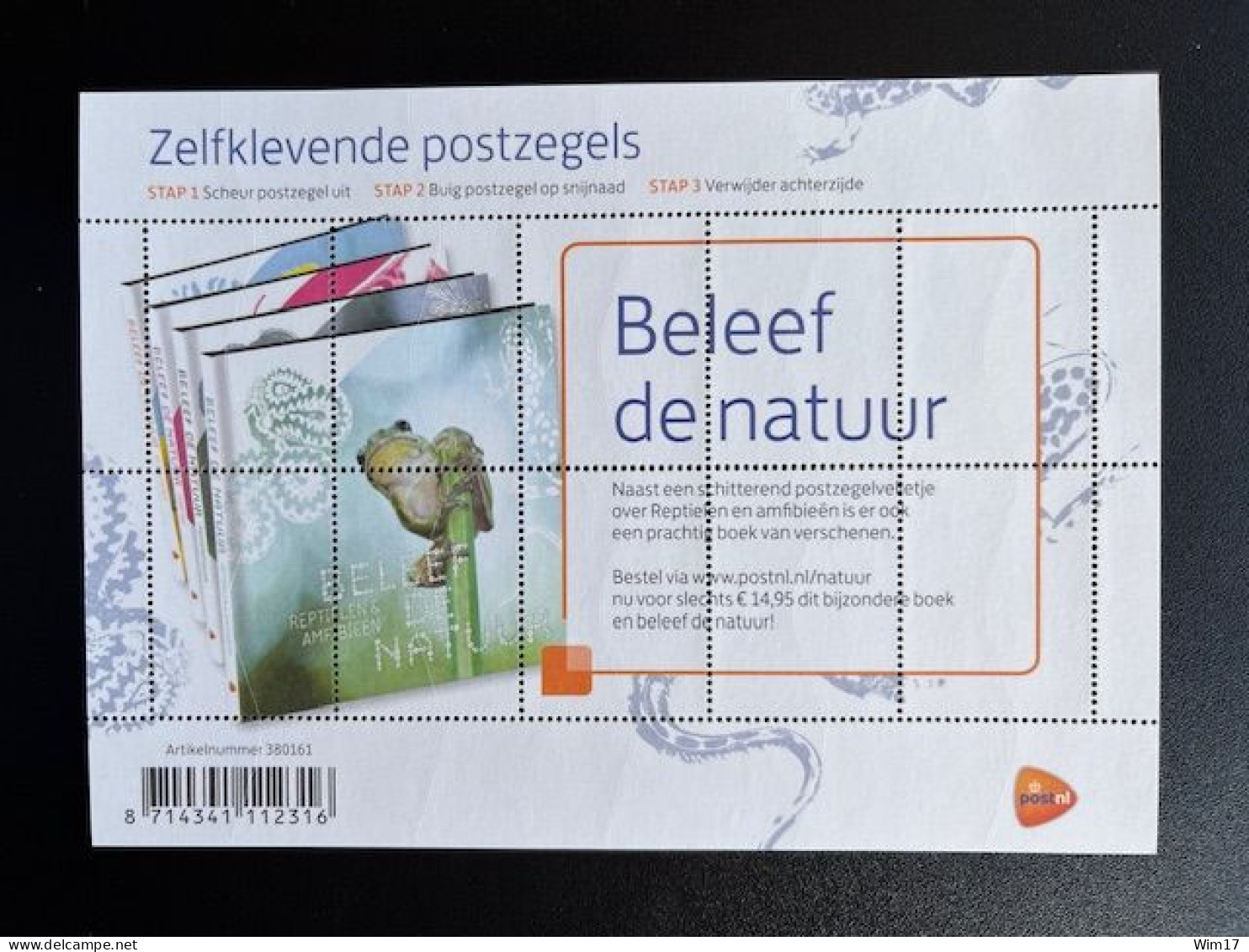 NETHERLANDS 2018 REPTILES SHEET OF 10 STAMPS MNH 02-01-2018 NEDERLAND REPTIELEN NVPH 3601/3610 - Briefe U. Dokumente