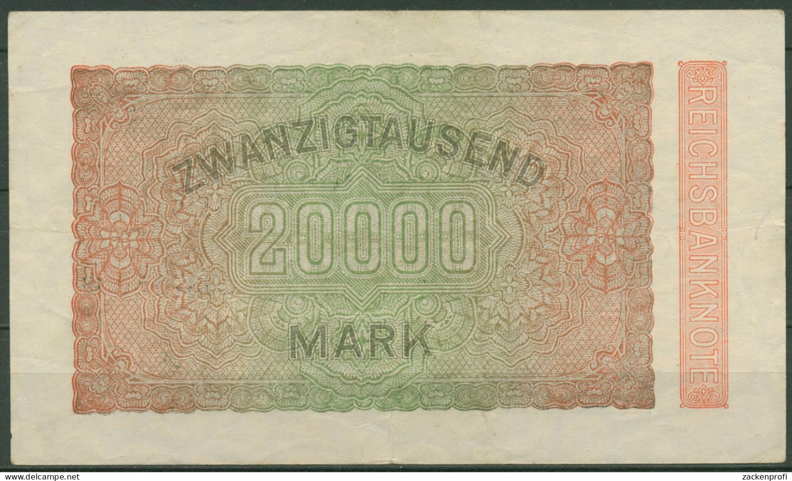 Dt. Reich 20000 Mark 1923, DEU-95f FZ YZ, Gebraucht (K1362) - 20000 Mark