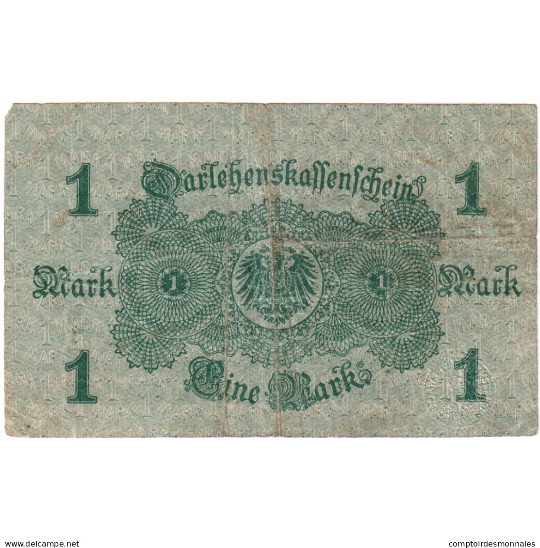 Billet, Allemagne, 1 Mark, 1914, 1914-08-12, KM:51, TB - Imperial Debt Administration