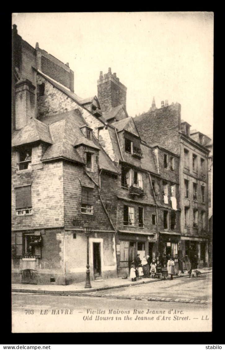 76 - LE HAVRE - VIEILLES MAISONS RUE JEANNE D' ARC - Gare