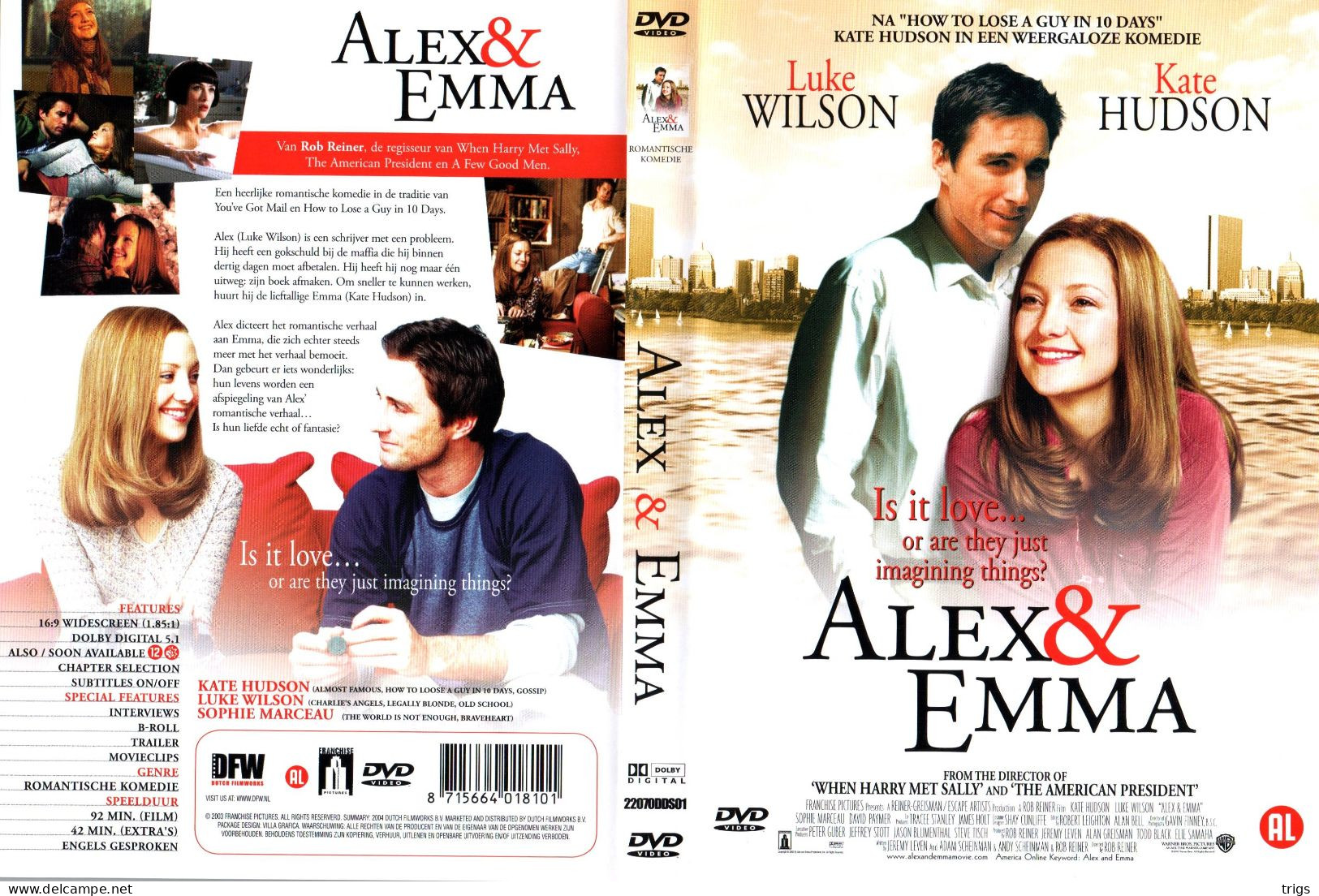 DVD - Alex & Emma - Comédie