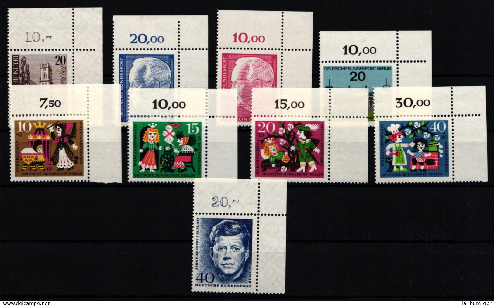 Berlin 233-241 Postfrisch Vom Eckrand, 1964 Ohne Dauerserien #JR313 - Autres & Non Classés