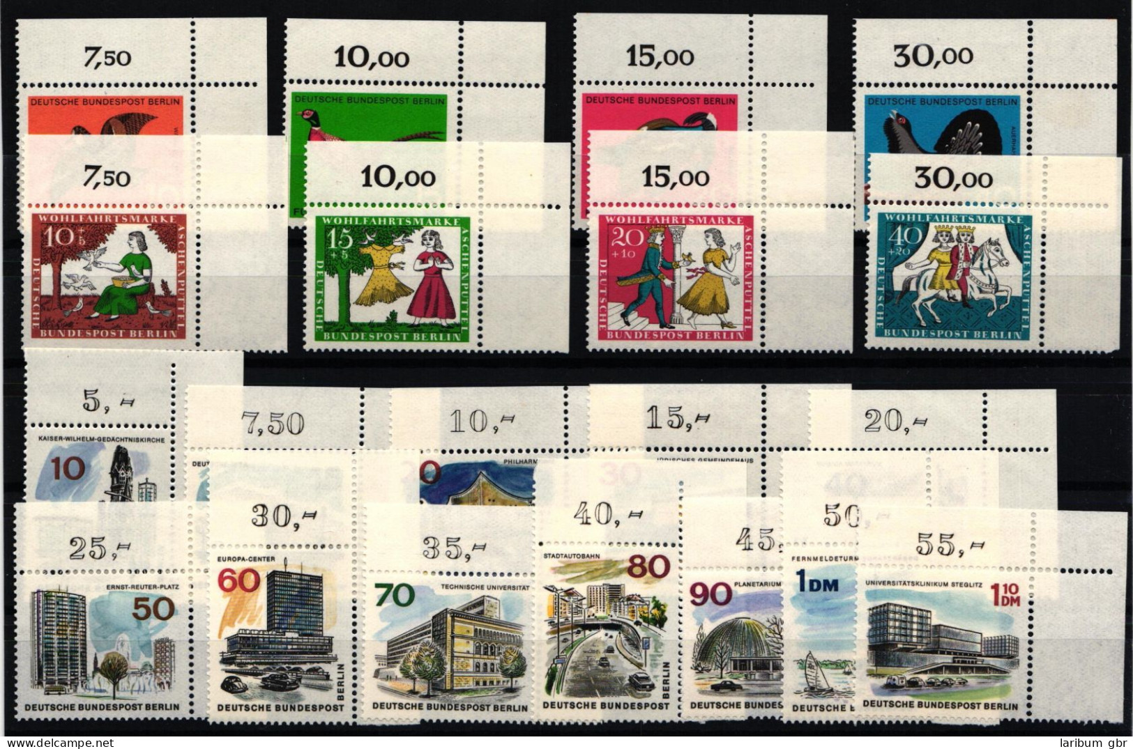 Berlin 250-269 Postfrisch Vom Eckrand, 1965 Ohne Dauerserien #JR312 - Autres & Non Classés