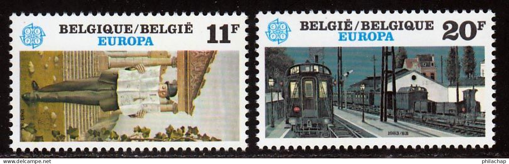 Belgique 1983 Yvert 2091 / 2092 ** TB - Ungebraucht