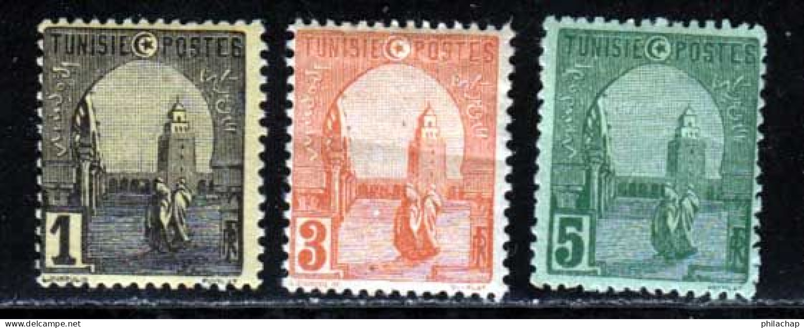 Tunisie 1906 Yvert 29 - 30A - 31 * B Charniere(s) Variete - Ungebraucht