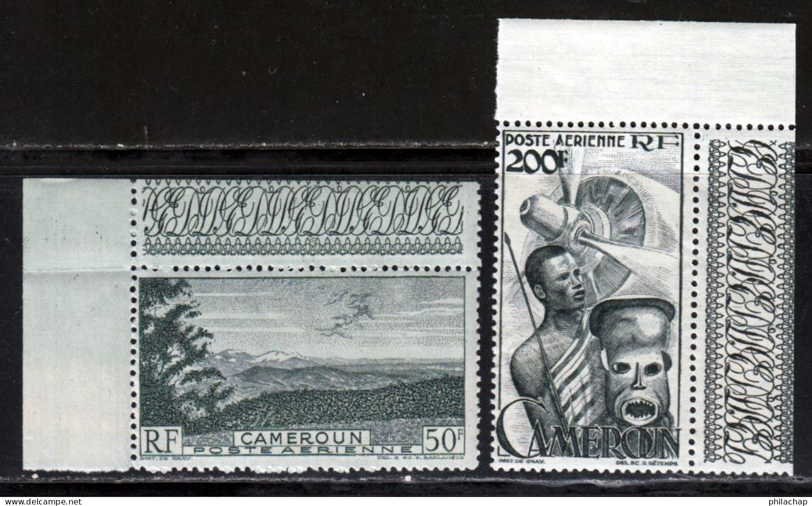 Cameroun PA 1947 Yvert 38 - 40 ** TB - Ungebraucht