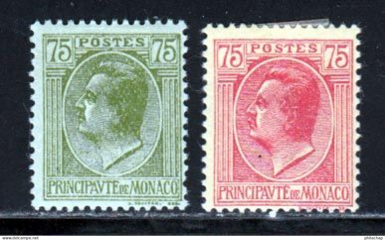 Monaco 1924 Yvert 90 / 91 * B Charniere(s) - Ungebraucht