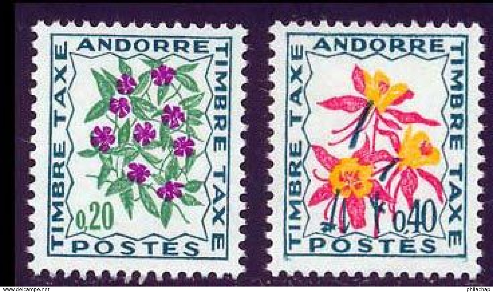 Andorre Francais Taxe 1964 Yvert 49 - 51 ** TB Bord De Feuille - Ungebraucht